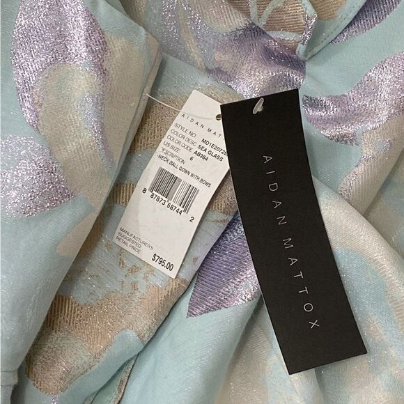 Aidan Mattox Floral Jacquard Ball Gown size 6 - Picture 12 of 15